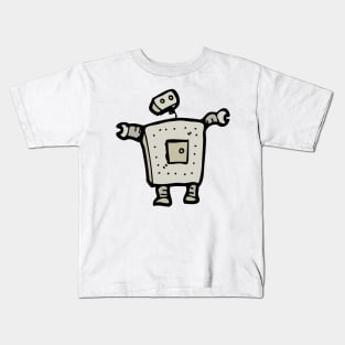 Square Shaped Robot Kids T-Shirt